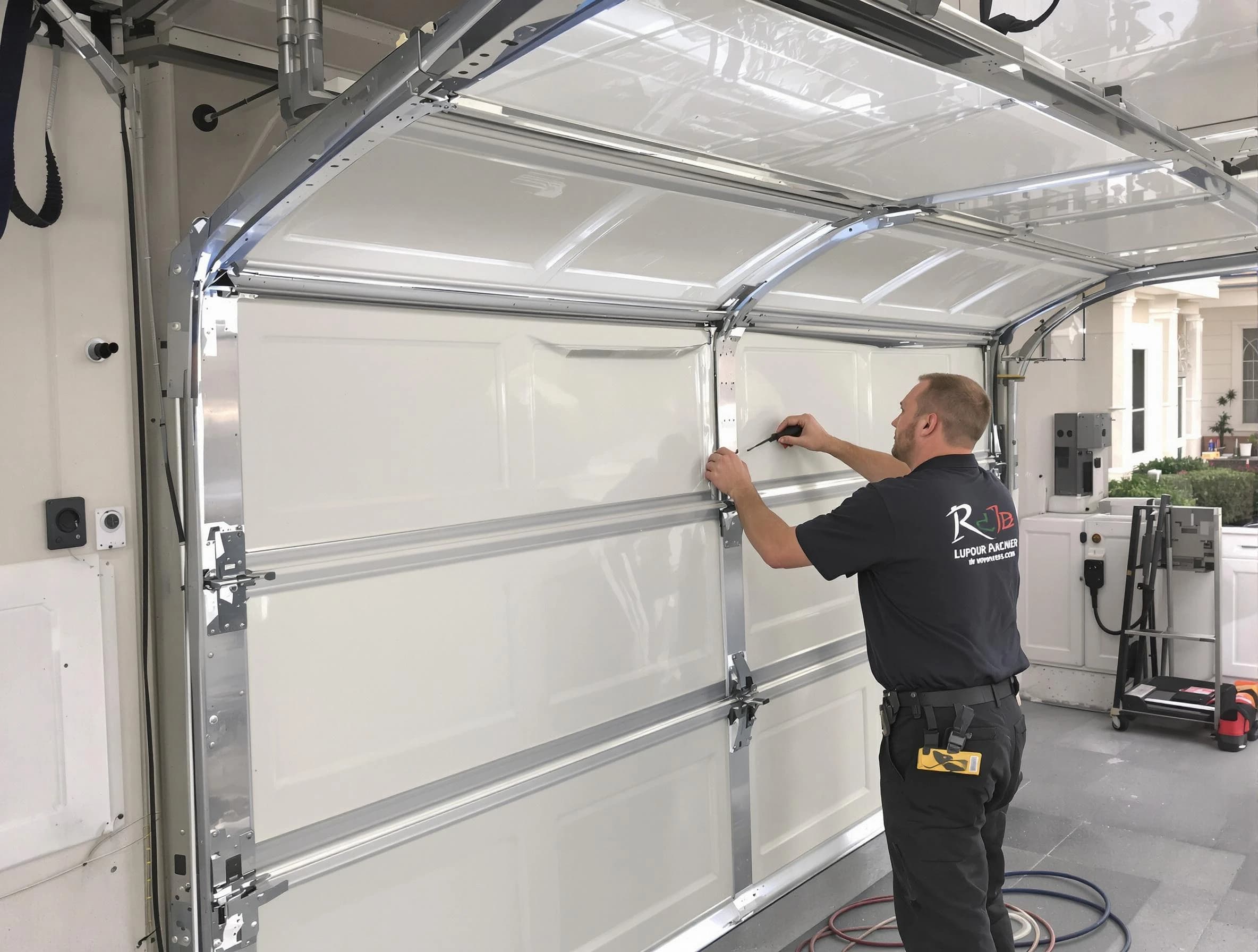 Dacono Garage Door Repair professional performing panel repair in Dacono