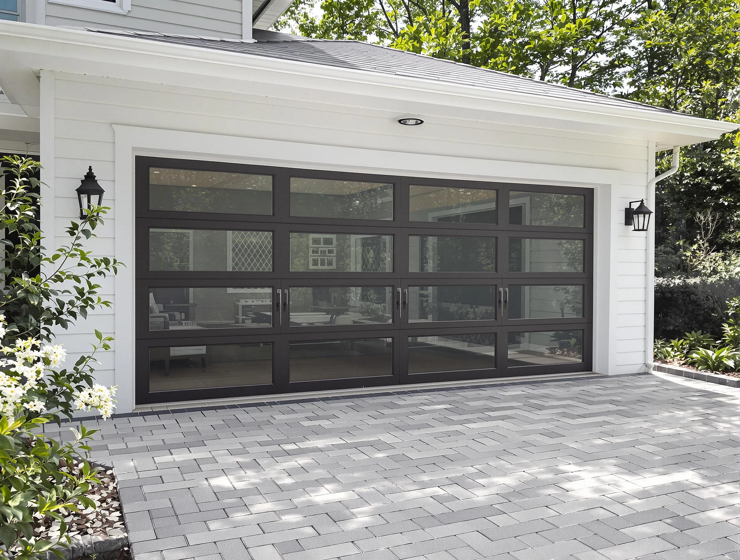 Dacono Garage Door Repair design specialist presenting custom garage door options to Dacono homeowner